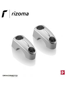 Upper riser clamp Silver Rizoma AZ452A