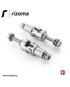 Jointed self-locking Mounting kit for Rizoma pegs Silver Rizoma PE611A