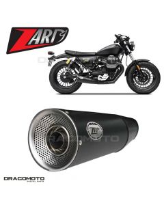 MOTO GUZZI V9 ROAMER 2016-2019 Auspuff ZARD BIG Schwarz ZG080SSO+P2