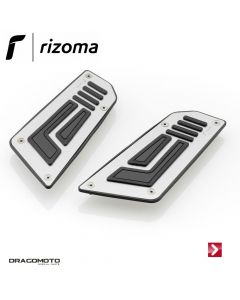 Front foot pegs Silver Rizoma ZYF011A