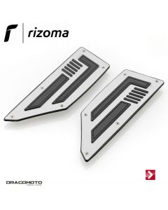 Lower foot pegs Silver Rizoma ZYF012A